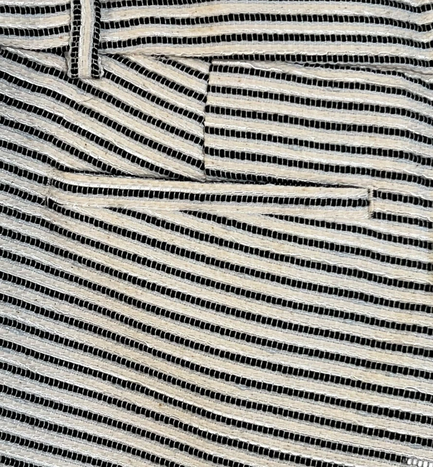 Saint Tropez West Shorts Womens Sz 6 Horizontal Pinstripe Tab Waist Tweed - Image 4 of 4