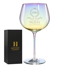 Personalised Engraved Gin Gift Boxed Glass Drinkware Birthday Mother's Day Gift