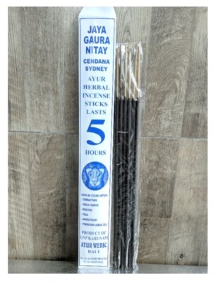 3x JAYA GAURA NITAY SANDALWOOD INCENSE STICK AROMATHERAPY BALI US Free Tax