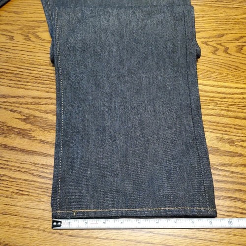 Levi's 501 Black Straight Leg Raw Denim Jeans Men's 40x34 (42x34 Actual) New - Picture 14 of 22