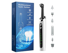 Tooth Polisher Rechargeable Teeth Polisher with 5 Brush Heads 4 Speed Modes T...