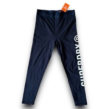 Superdry - Essential 7/8 Leggings - Women  s Size 10 - Black White