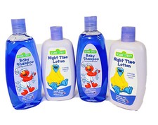 Baby Shampoo  Night Time Lotion- Calming Lavender Scent 4 Pack Sesame Street