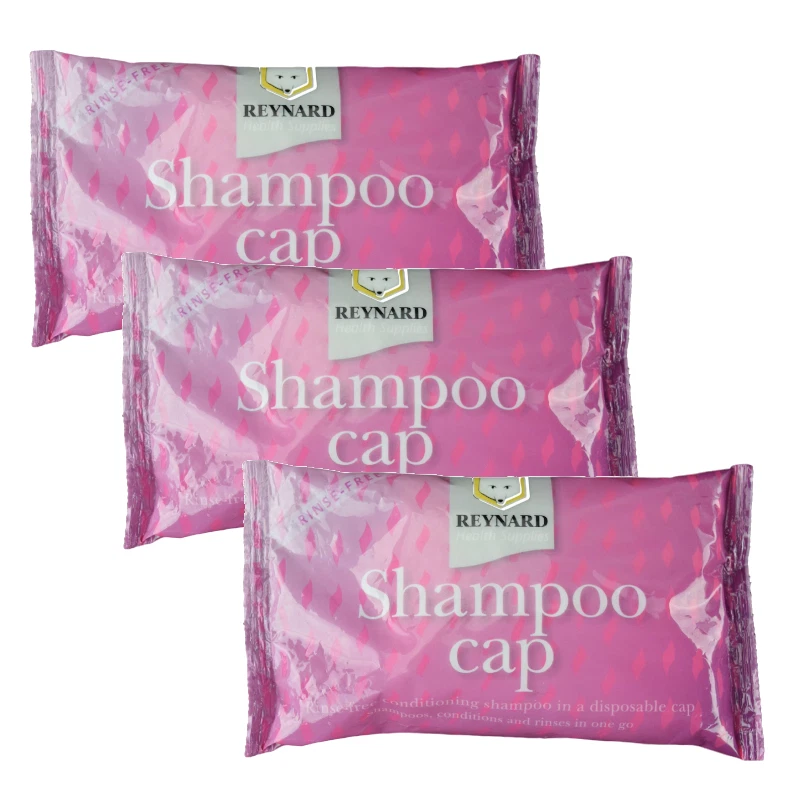 Reynard No Rinse Disposable Conditioning Shampoo Cap Pack of 3