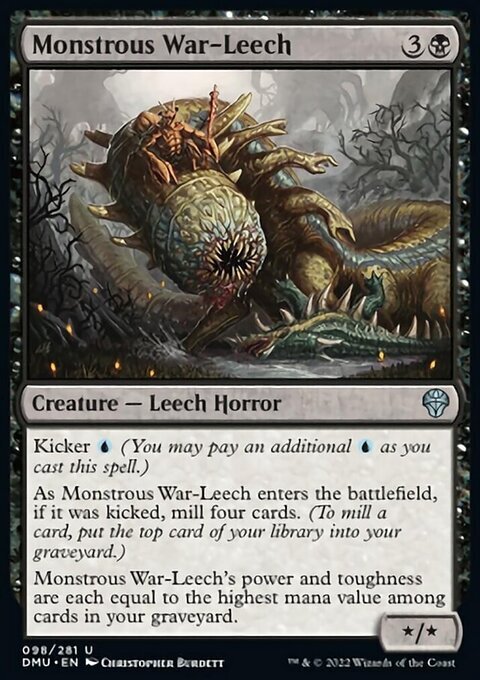 MTG Magic the Gathering Monstrous War-Leech (98/447) Dominaria United NM |  eBay