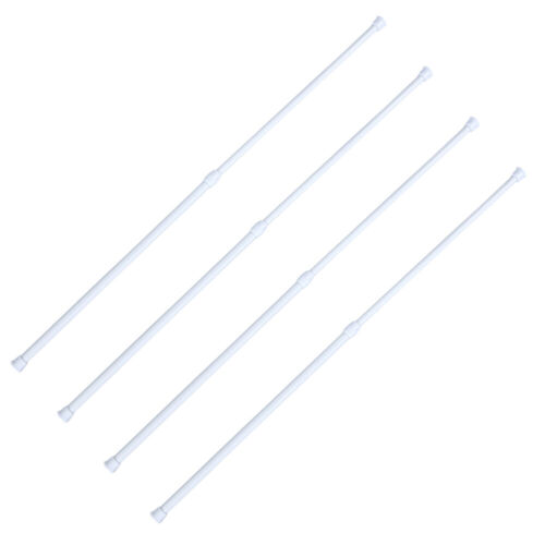 4PCS Tension Rod Wardrobe Window Tension Rod Suspension Curtain Rod