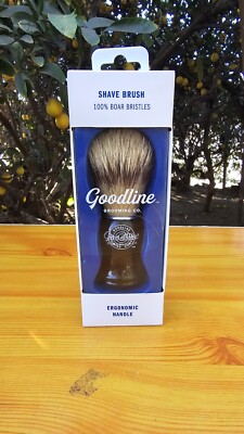 Goodline Shave Brush 100% Boar Bristles & Ergonomic Handle Brand New
