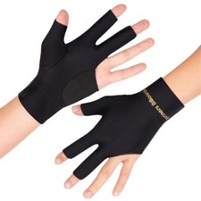 2PCS Anti Slip Billiard Glove 3 Fingers Gloves Left Hand Snooker Glove