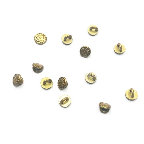 72 PCS Mini Shank Button 4mm Metal Buckle Doll Clothing Sewing Accessories DIY - Picture 5 of 9