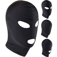 Unisex Face Cover Blindfold Mask Breathable Spandex Zentai Costume Headgear