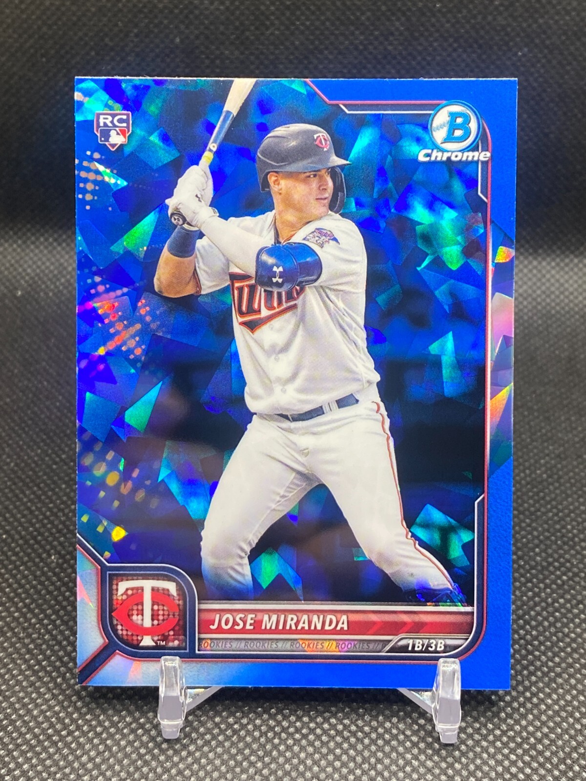 2022 Bowman Chrome Sapphire Jose Miranda RC Rookie #17