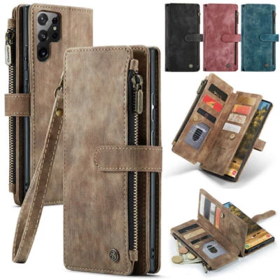 MARKENLOS Étui de protection en cuir à rabat pour téléphone portable, étui portefeuille po