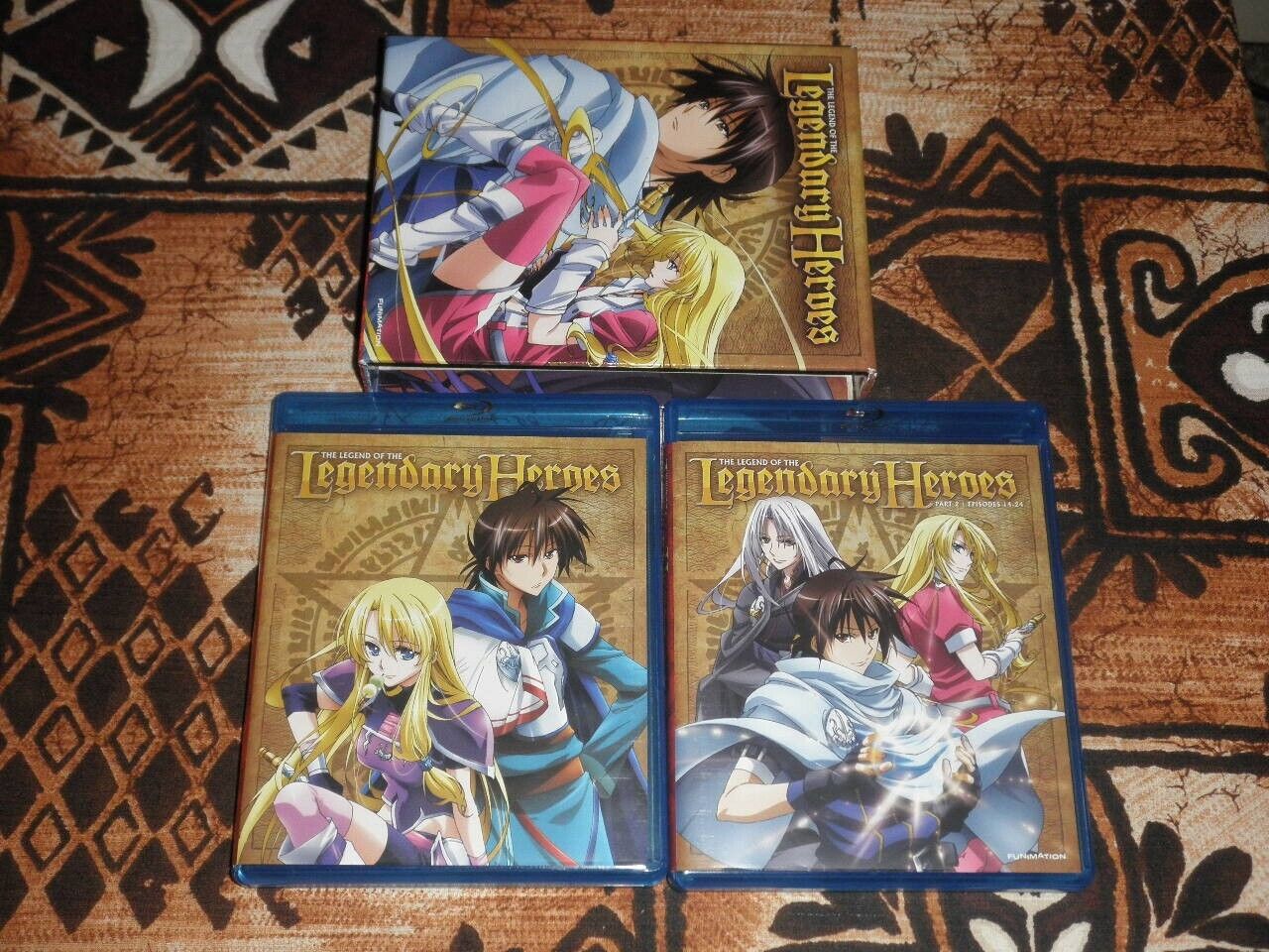 The Legend of the Legendary Heroes Season 1 Pt. 1 & 2 blu-ray/dvd  704400089510 