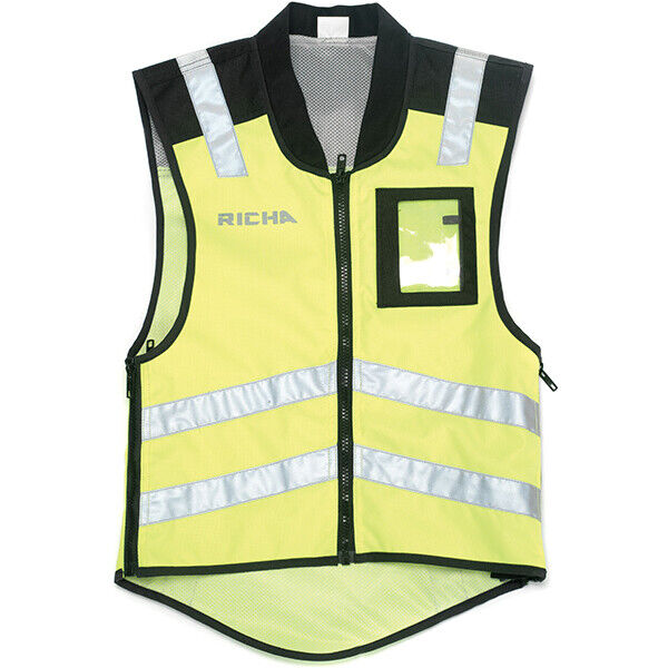 RICHA Safety Fluorescent Motorcycle Vest Adjustable Jacket with