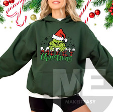 Merry Christmas Grinch Unisex Hoodie Shirt Christmas Gift