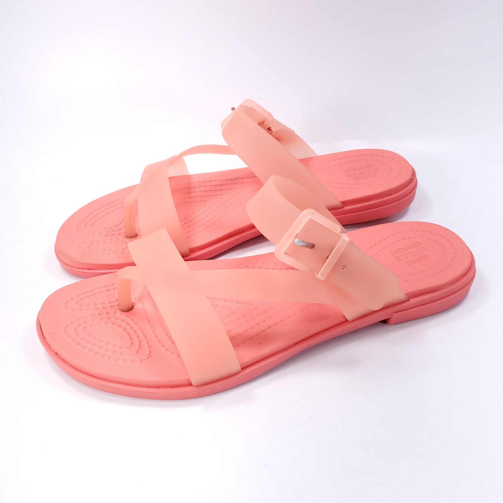 Crocs Tulum Casual Slip On Strappy Sandal Womens Size 8 207173 Pink | eBay