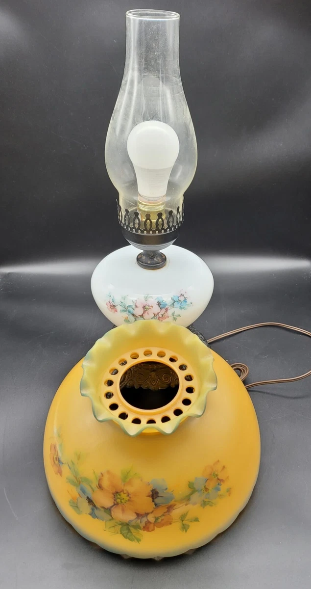 Antique crystal clearance hurricane lamps