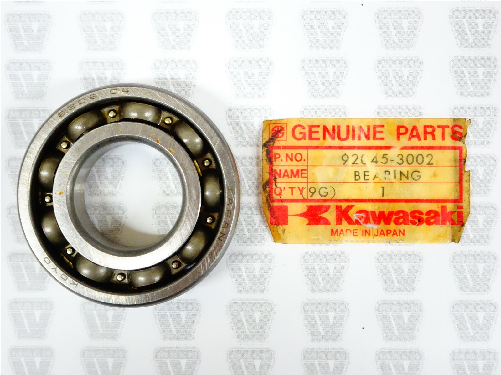 Kawasaki NOS NEW 92045-3002 Ball Bearing 6206-9RT-C4 Drifter Intriguer ...