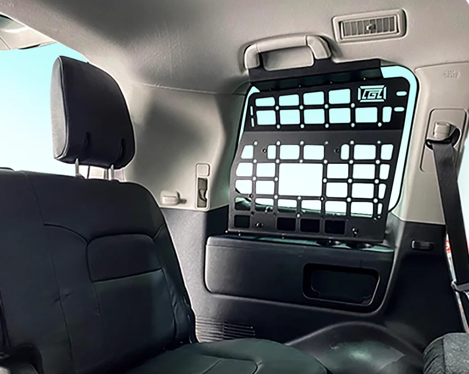 Maletero trasero panel almacenamiento molle 7 asientos para Toyota Land Cruiser J200 2007-2021 Foto 3 de 4