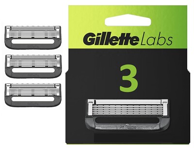 GILLETTE LABS RASIERKLINGEN-NACHFÜLLPACKUNGEN | 3ER-PACK | ORIGINAL - UK-BESTAND SCHNELLER VERSAND