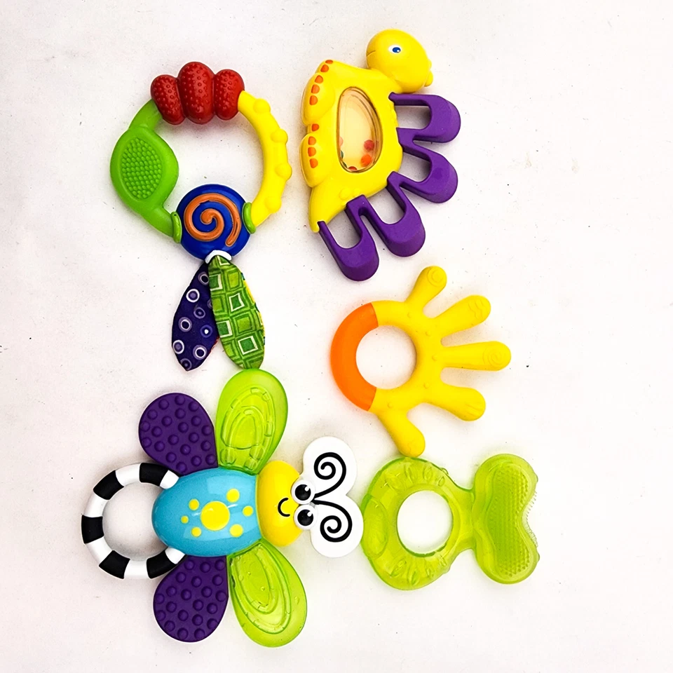 Baby Teether theething Lot of 6 Toys Mixed Brands - Image 4 of 4