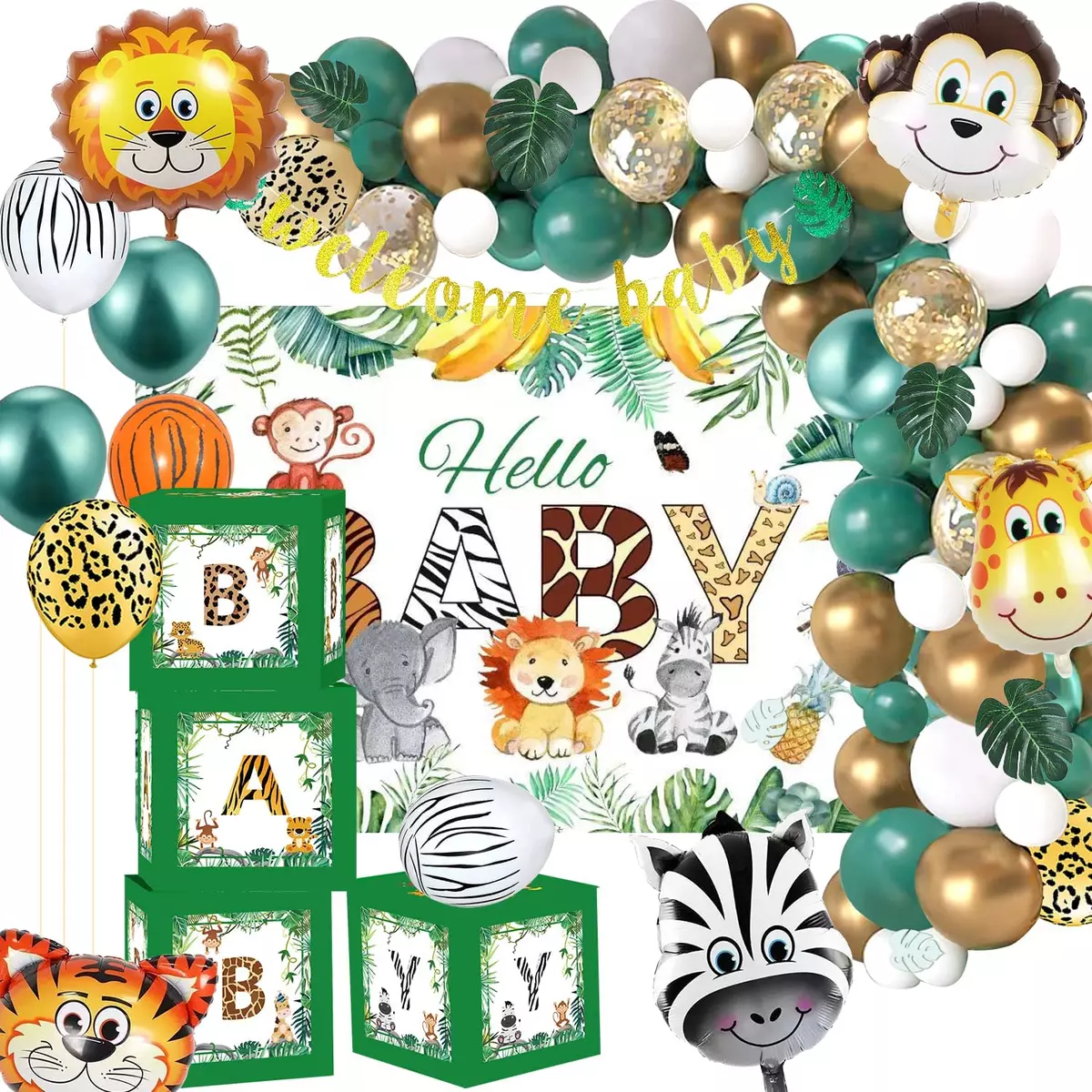 The Most Exciting Jungle Theme Balloon Decoration for Kids Birthday