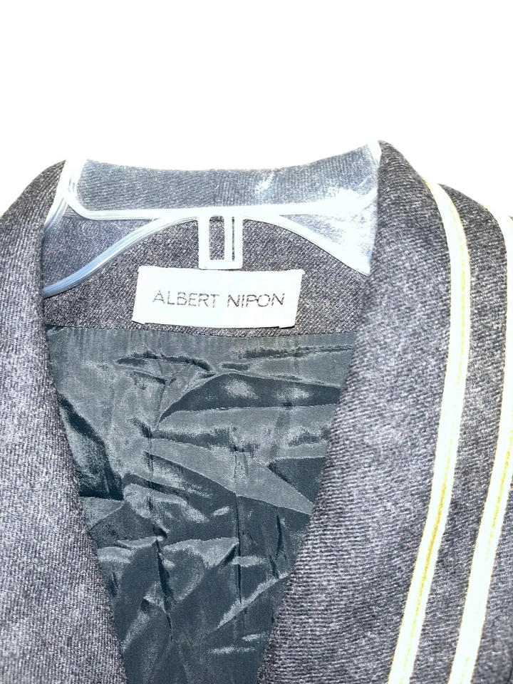 Vestido de lana gris vintage Albert Nipon (ver medidas) Foto 4 de 4