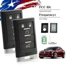 🔥2x Keyless Prox Remote Key Fob for 2011 2012 2013 2014 Cadillac SRX NBG009768T