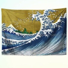 Big wave Katsushika Hokusai tapestry cloth poster wall art