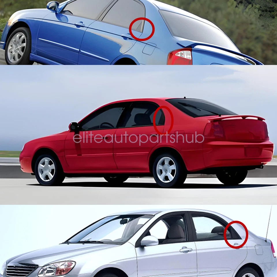 2pcs Fits For Kia Spectra 2004-2009 Door Outside Delta Molding Left & Right - Изображение 4 из 4