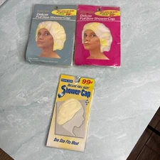 New Five Perfection brand deluxe full size Shower caps Flowers