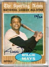 Willie Mays 2004 Topps Originals BUYBACK AUTO San Francisco Giants #12/20