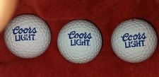 Coors Light Logo Top-Flight 4 Golf  Balls Unu...