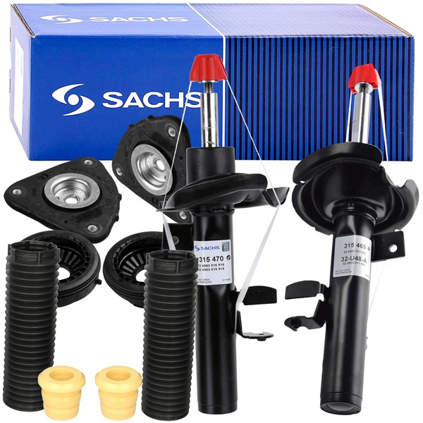 2X Sachs StossdäMpfer + Service-Kit + Domlager Vorne FüR C-MAX Ii Grand Ford-image