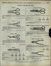 1933 PAPER AD Tinner Shears Snips Bench Searight Compound Lever Wiss Punch 