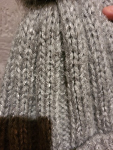 New Look Grey Sequin Bobble Hat - Picture 3 of 5