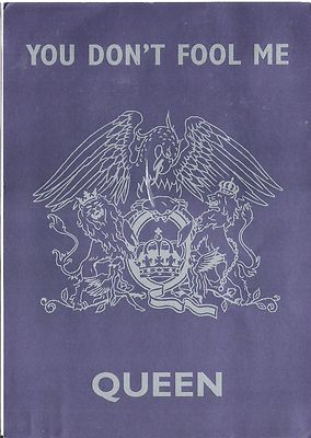 QUEEN You Don't Fool Me Promotional Postcard 8x6 inches
