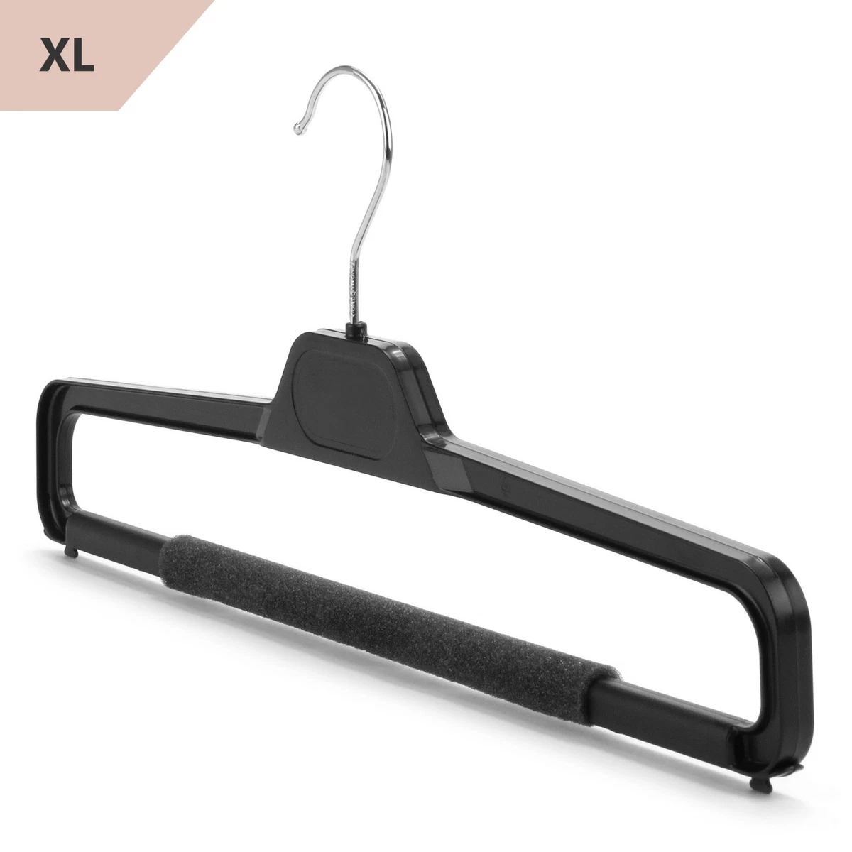 Black plastic clothes hangers sale