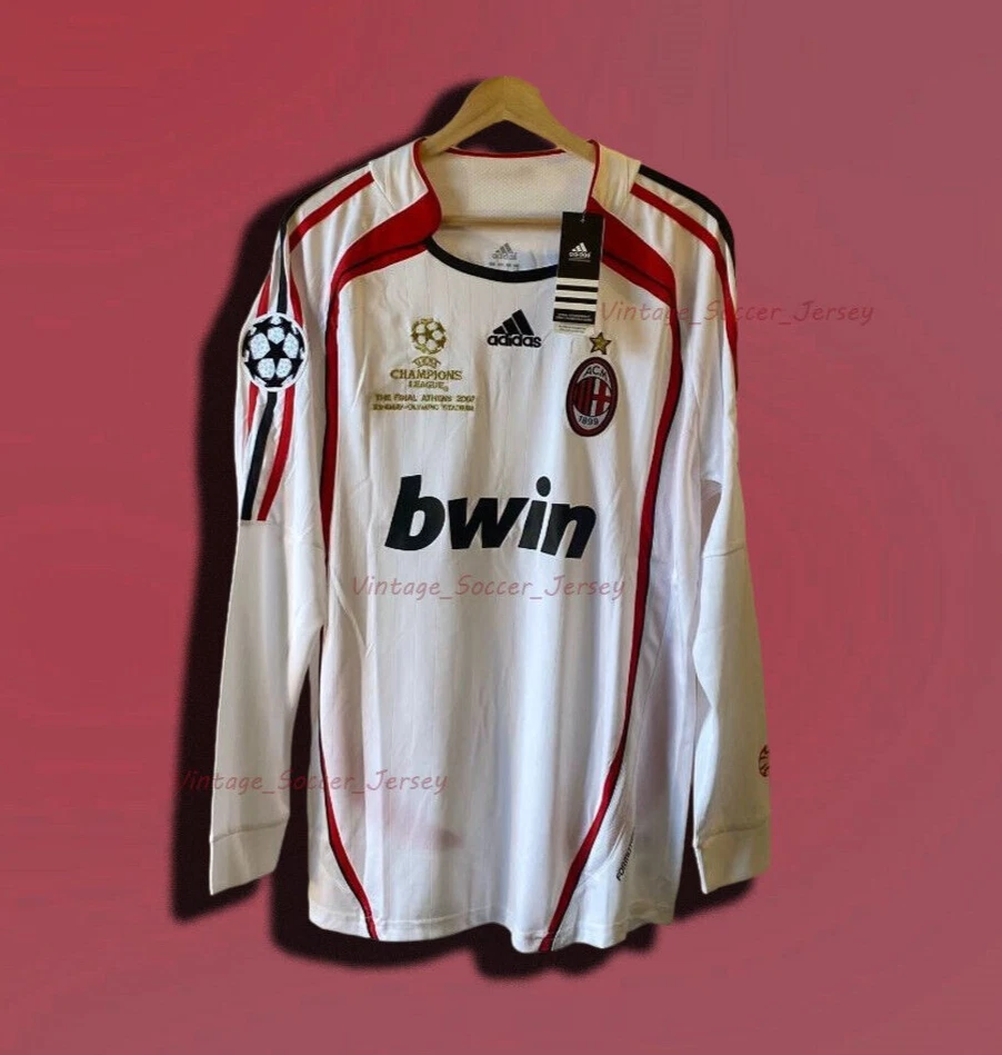 AC Milan 06/07 KAKA 22 Long Sleeve Retro Vintage Classic Shirts Jersey M