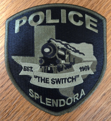 SPLENDORA TEXAS subdued green TRAIN POLICE PATCH | eBay