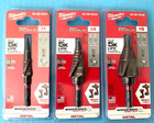 MILWAUKEE (ShockWave) 3 pcs Impact Step Drill Bits #1, #4 & #9 (FREE SHIPPING)