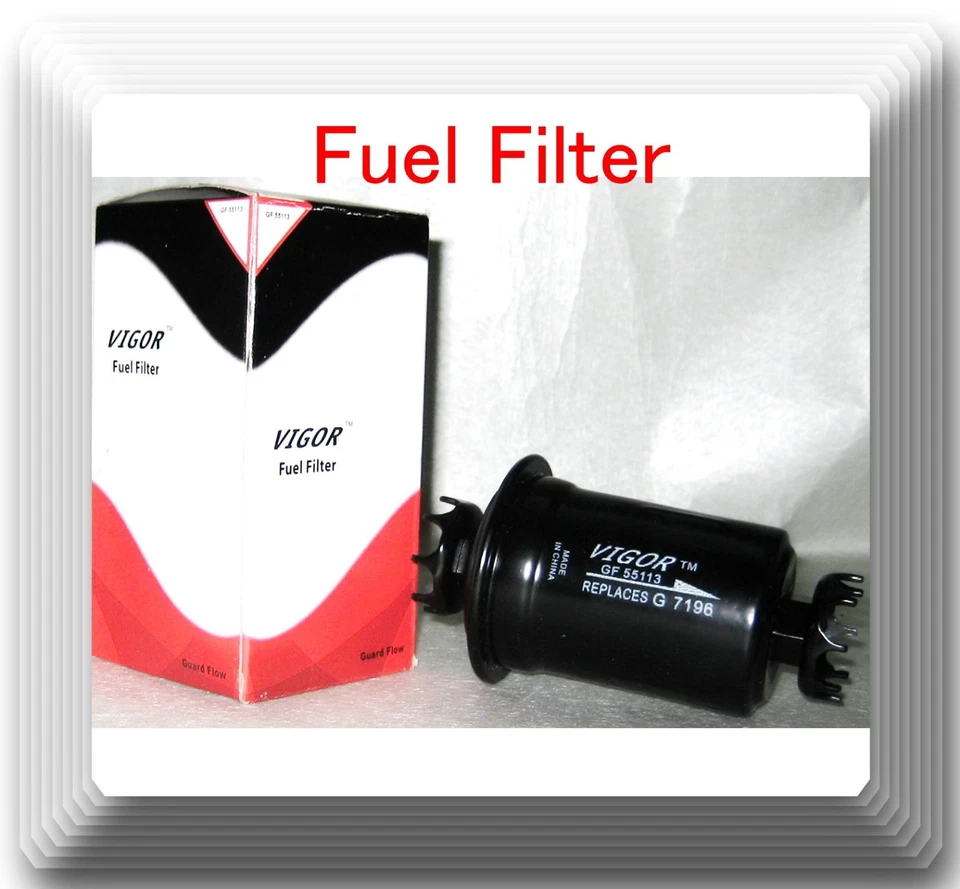 F55113 Fuel Filter Fits:Chrysler Dodge Geo Hyundai Mitsubishi Suzuki Toyota - Image 2 of 2
