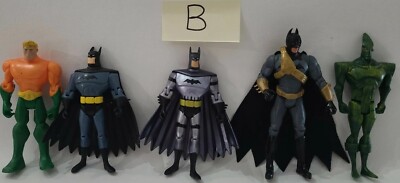 Lot of 5 DC Comics Super Heroes & Villians Action Figures Mattel 5''-6'' Read   B