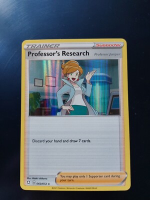 Professor's Research Professor Wacholder 060/072 Holofoil Mint Pokemon Karte