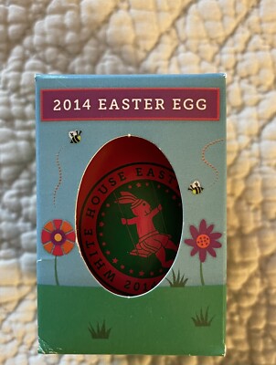 2014 Barack Michelle Obama White House Easter Egg Roll Pink Facsimile Auto RARE