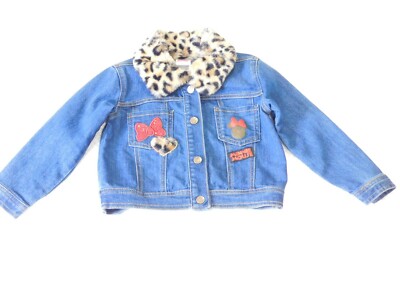 Minnie Mouse Denim Jacket Size 4T 