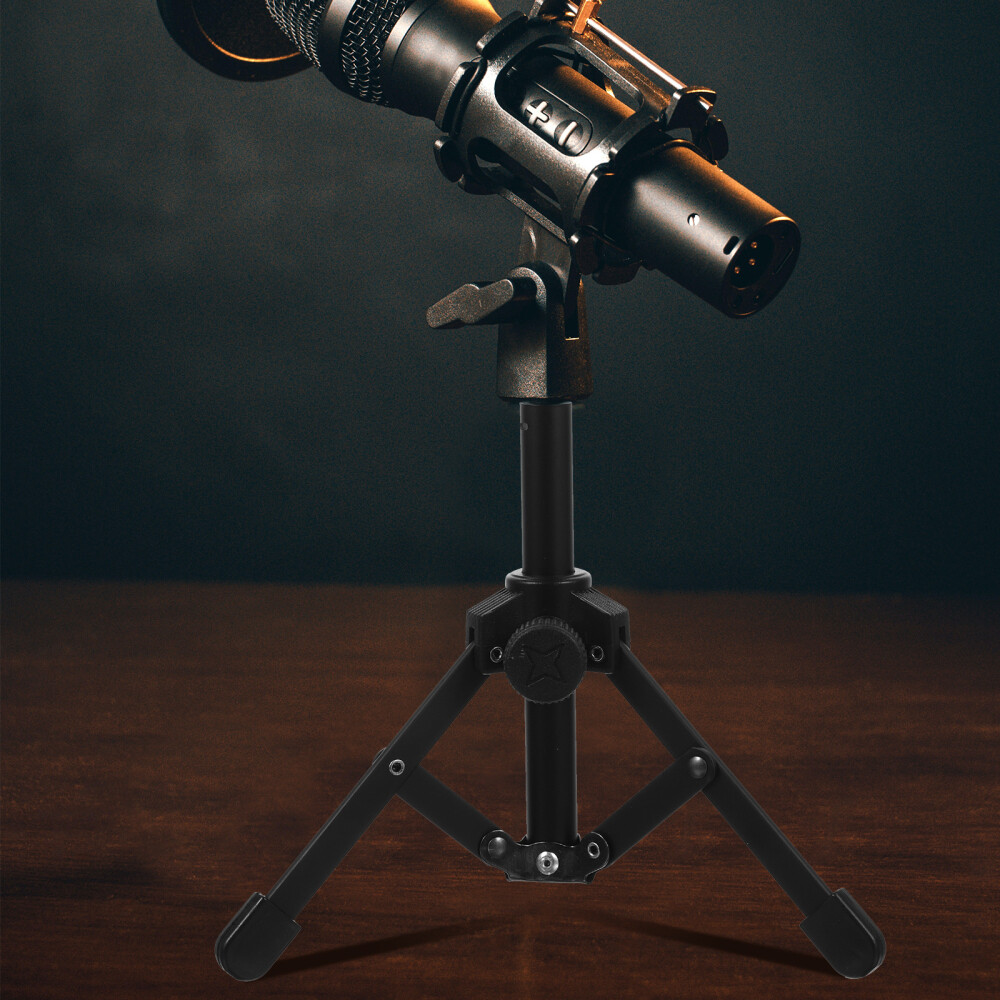 Professional Adjustable Mic Tripod Desk Microphone Stand Foldable Mic