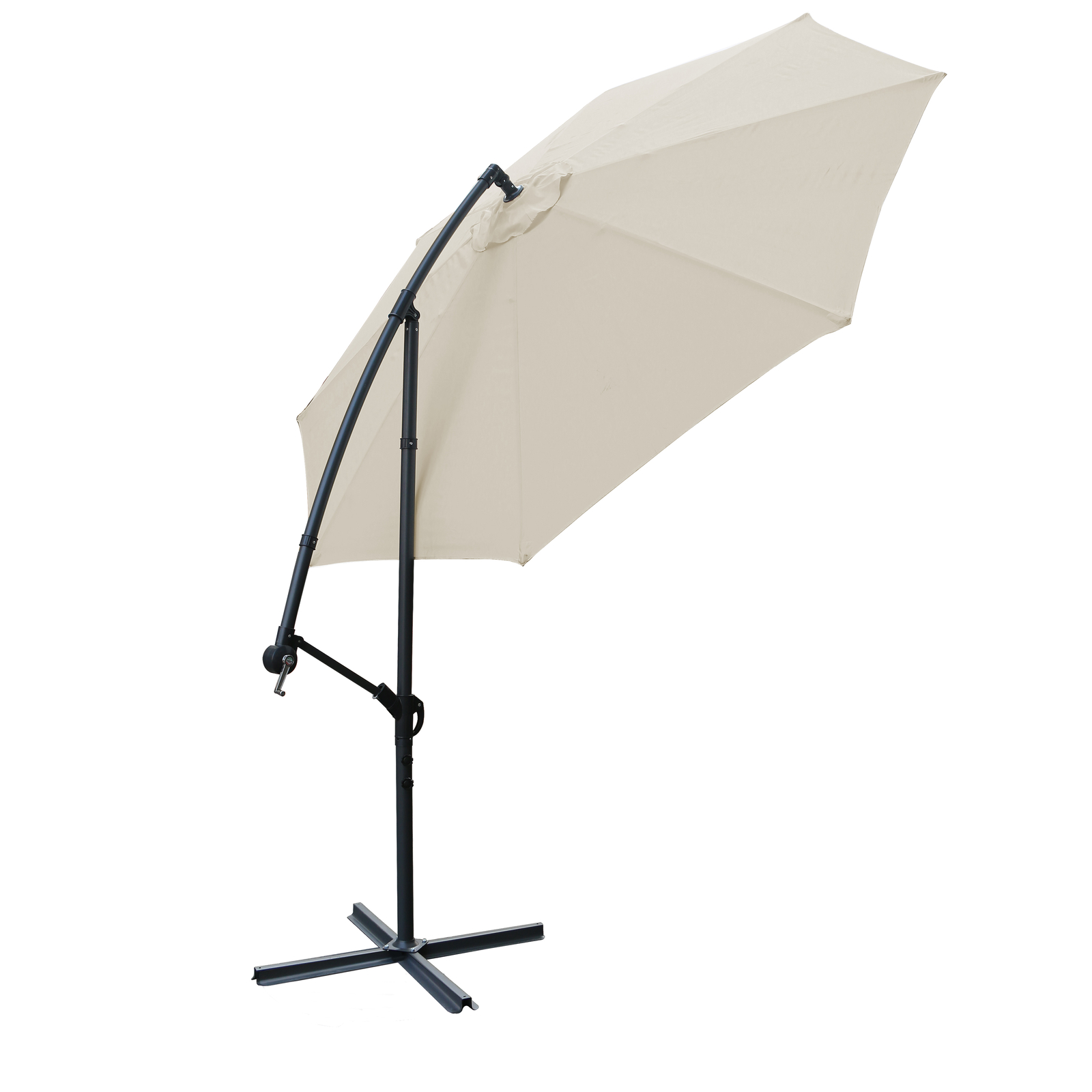 3M Garden Parasol Sun Shade Patio Banana Cantilever OverHanging Rattan