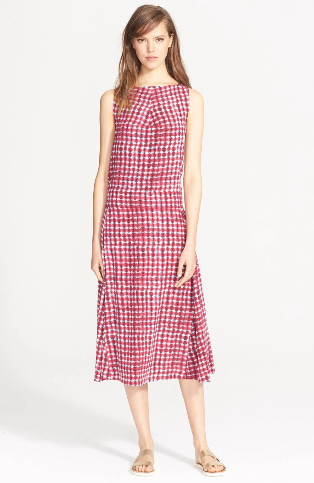 Abito Tory Burch lunghezza tè $595 Sonda 2 seta passerella S Celeb