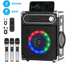 JYX Speaker+3 UHF Microphone Christmas Party Lound Subwoofer For Happy Party Use